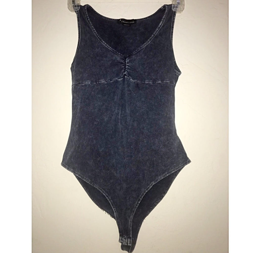 Dark “denim” onesie
